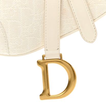 Christian Dior Oblique Mini Saddle Bag White 8 of 13