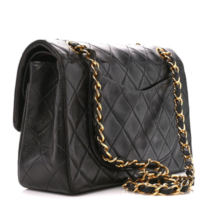 Chanel Lambskin Quilted Small Double Flap Black 3 of 11