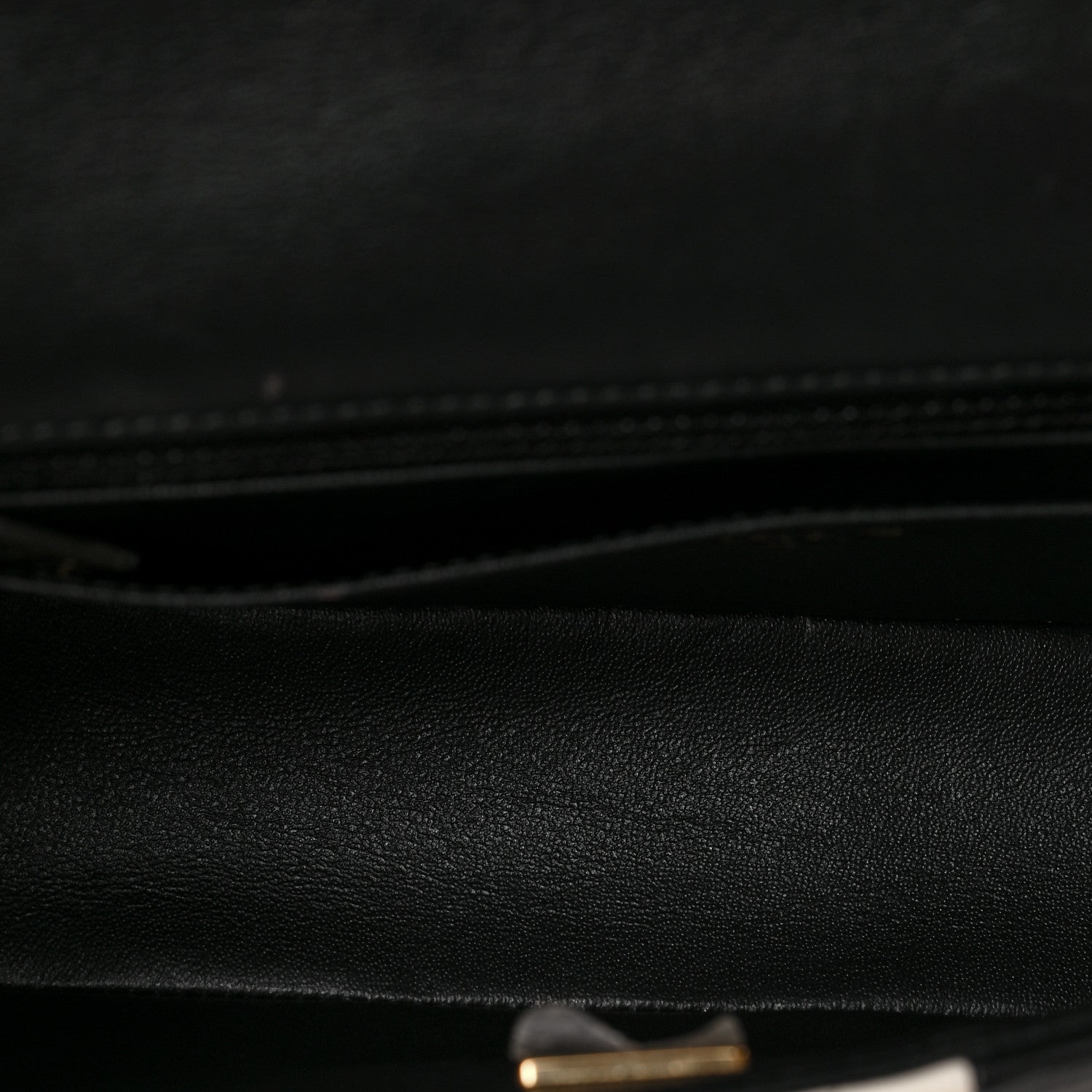 Chanel Lambskin Quilted Mini Rectangular Flap Black White 5 of 9