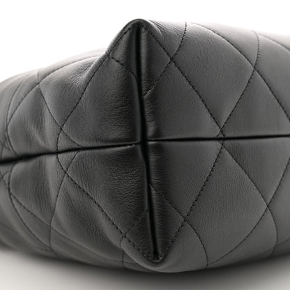 Chanel Calfskin Stitched Hobo Black 9 of 10