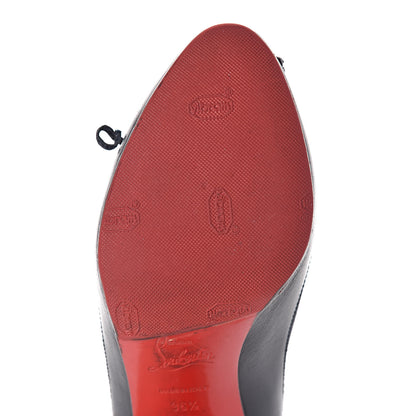 Christian Louboutin Nappa Grosgrain Netmi 70 Pumps 36.5 Navy 10 of 16