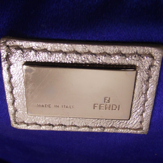 Fendi Zucchino Shopper Metallic Gold Tan 8 of 12