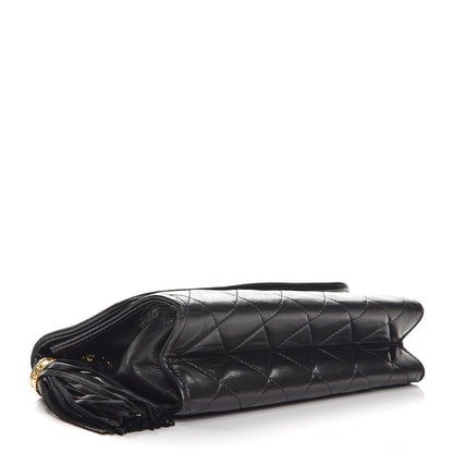 Chanel Lambskin Quilted Tassel Flap Black 4 of 11