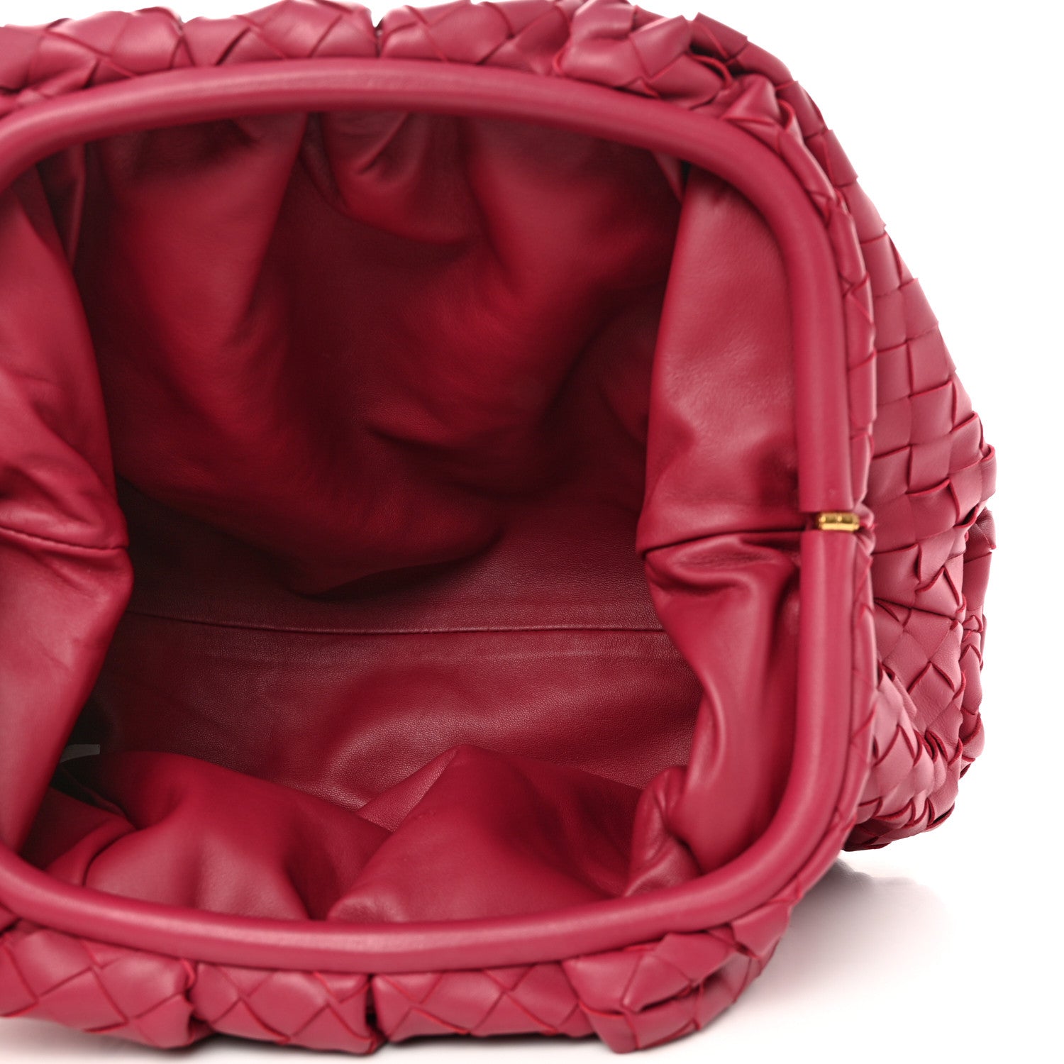 Bottega Veneta Nappa Maxi Intrecciato The Pouch Oversized Clutch Amaranto 5 of 8