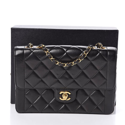 Chanel Lambskin Quilted Medium Single Flap Black 15 of 15