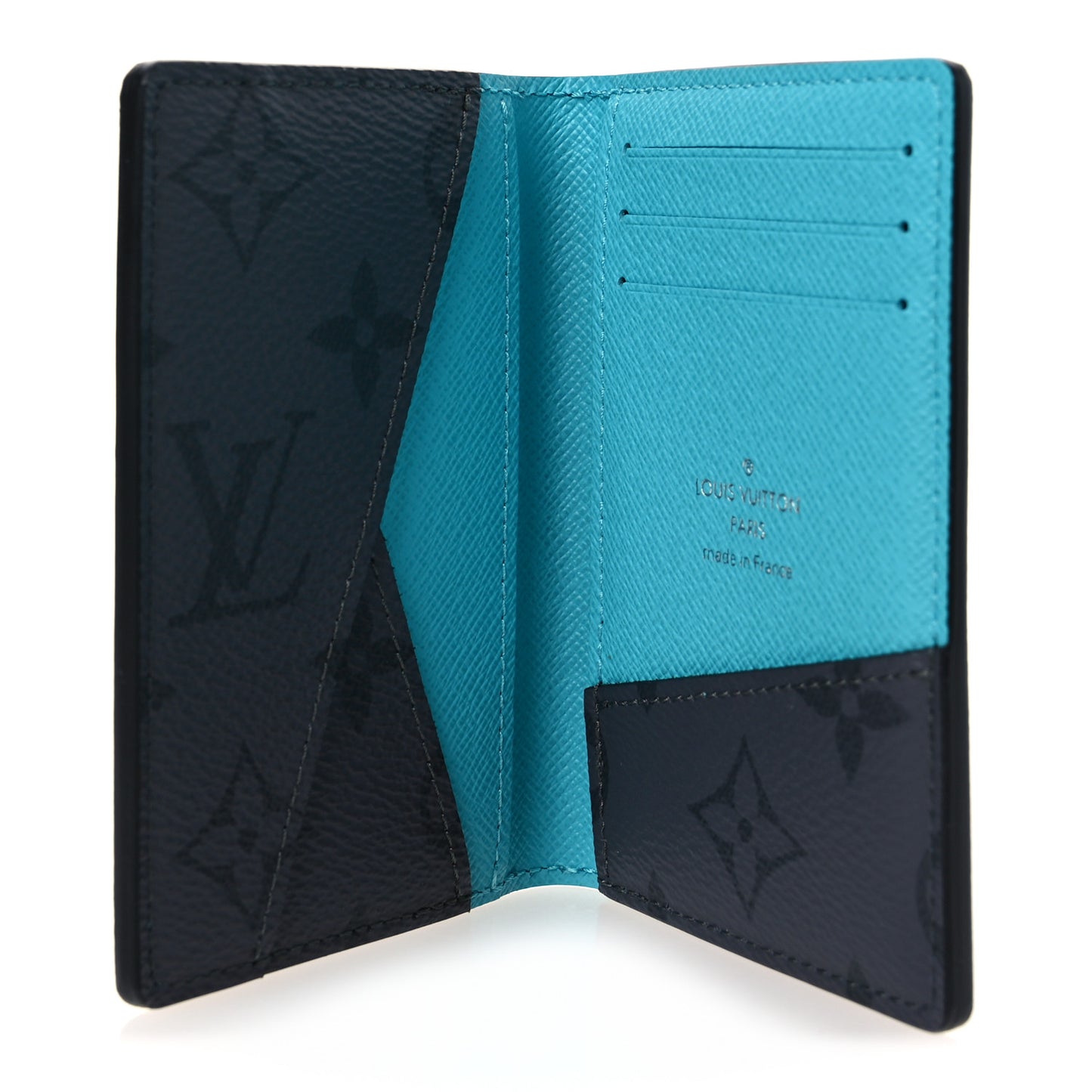 Monogram Macassar Pocket Organizer NM Turquoise
