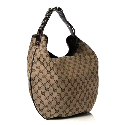 Gucci Monogram Large Wave Hobo Dark Brown 4 of 8