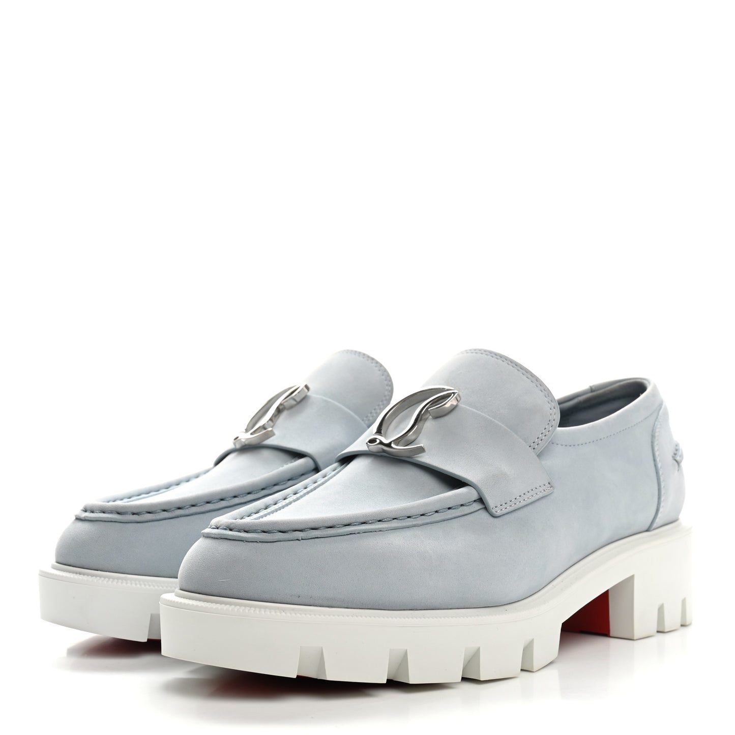 Nubuck Womens CL Moc Lug Flat Loafers 37.5 Mineral