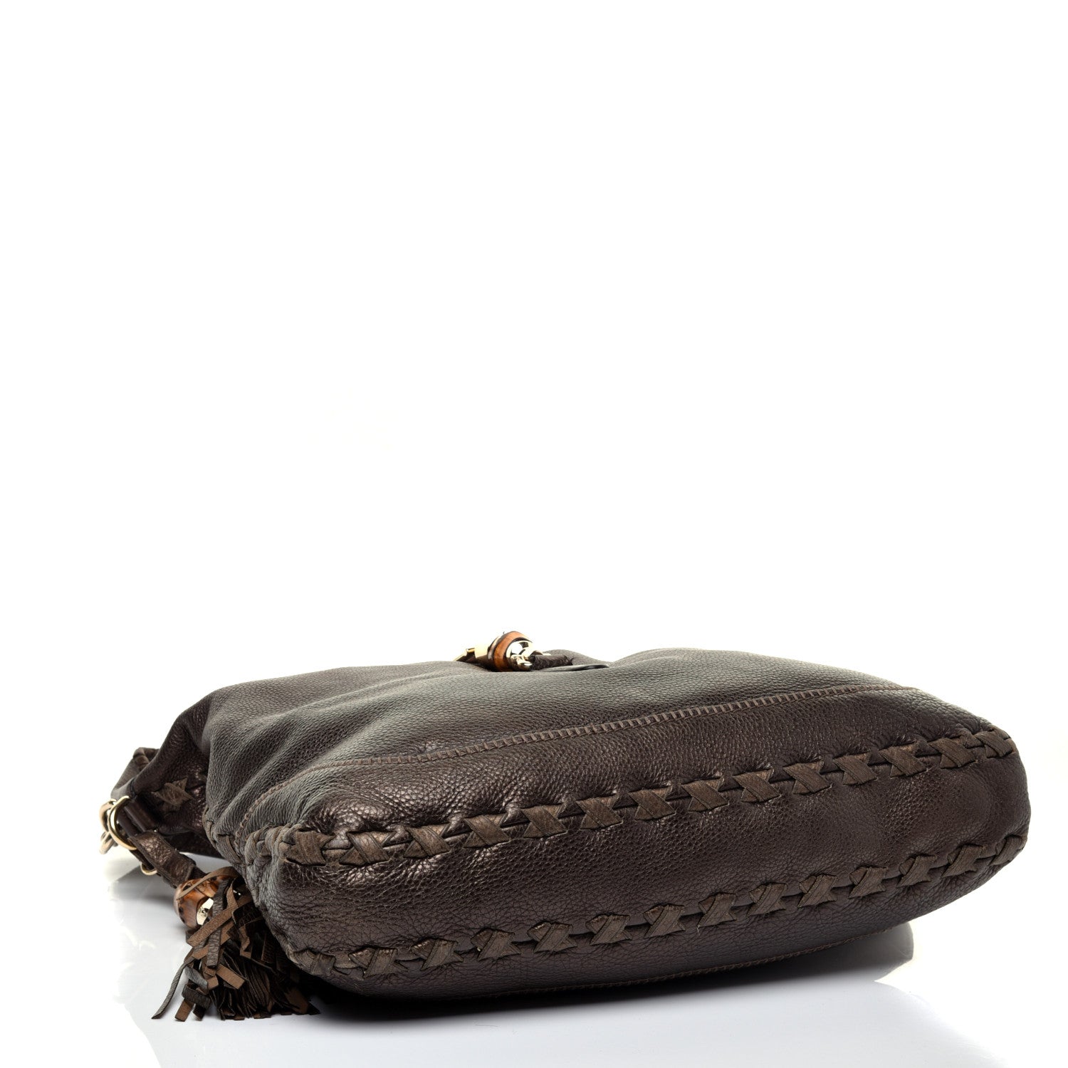 Gucci Metallic Pebbled Calfskin Large New Jackie Shoulder Bag Bronze 4 of 11
