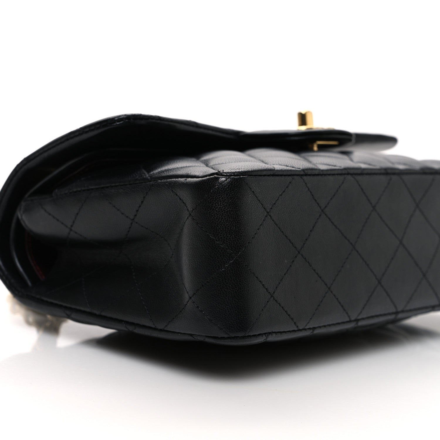 Chanel Lambskin Quilted Small Double Flap Black 9 of 11
