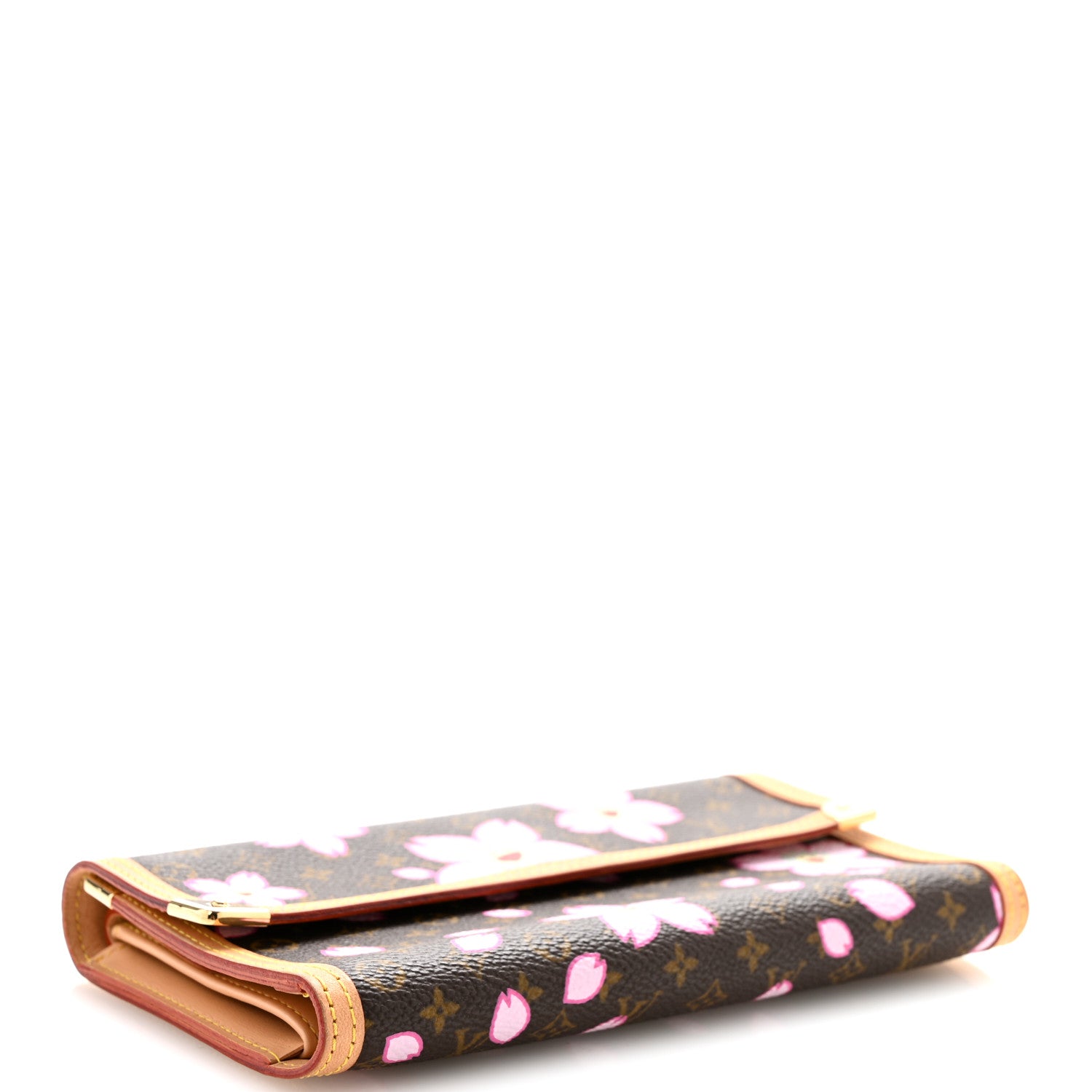 Louis Vuitton Monogram Cherry Blossom Porte Tresor International Wallet Brown 4 of 11