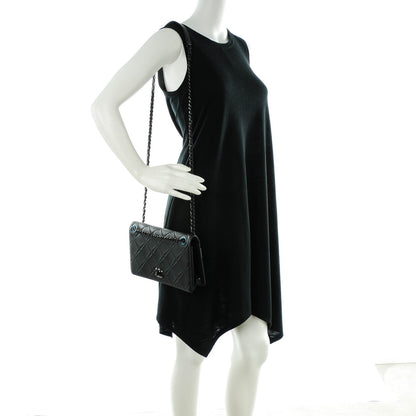 Chanel Calfskin Small Propeller Flap Black 2 of 8