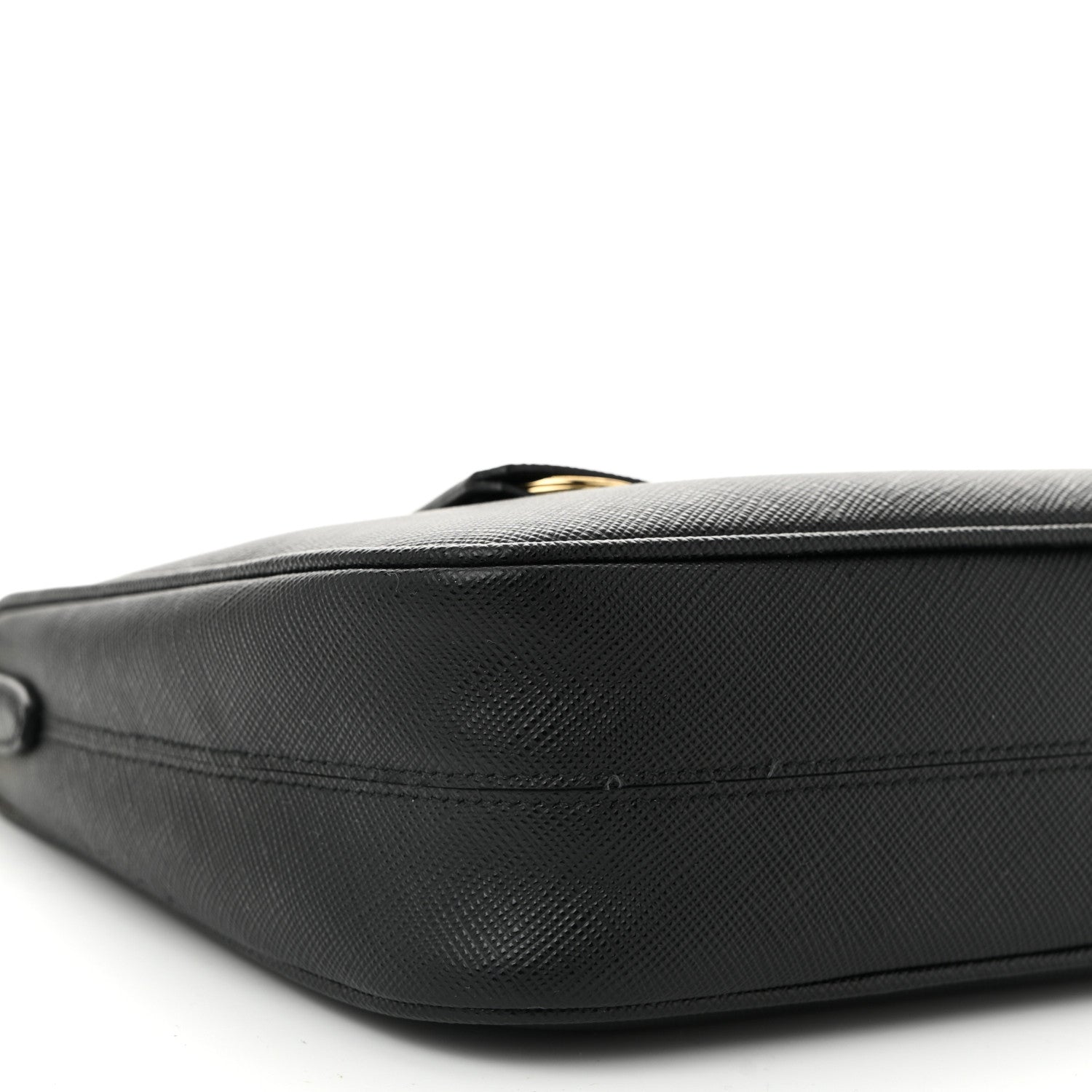 Prada Saffiano Lux Re-Edition 2005 Shoulder Bag Black 10 of 12
