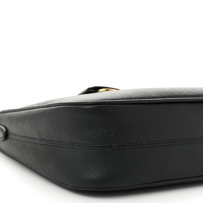 Prada Saffiano Lux Re-Edition 2005 Shoulder Bag Black 10 of 12