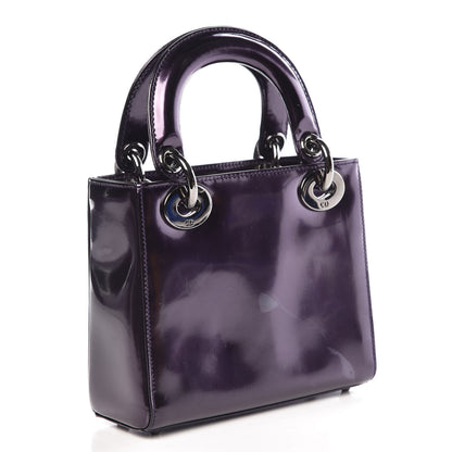 Christian Dior Patent Mini Lady Dior Purple 3 of 12