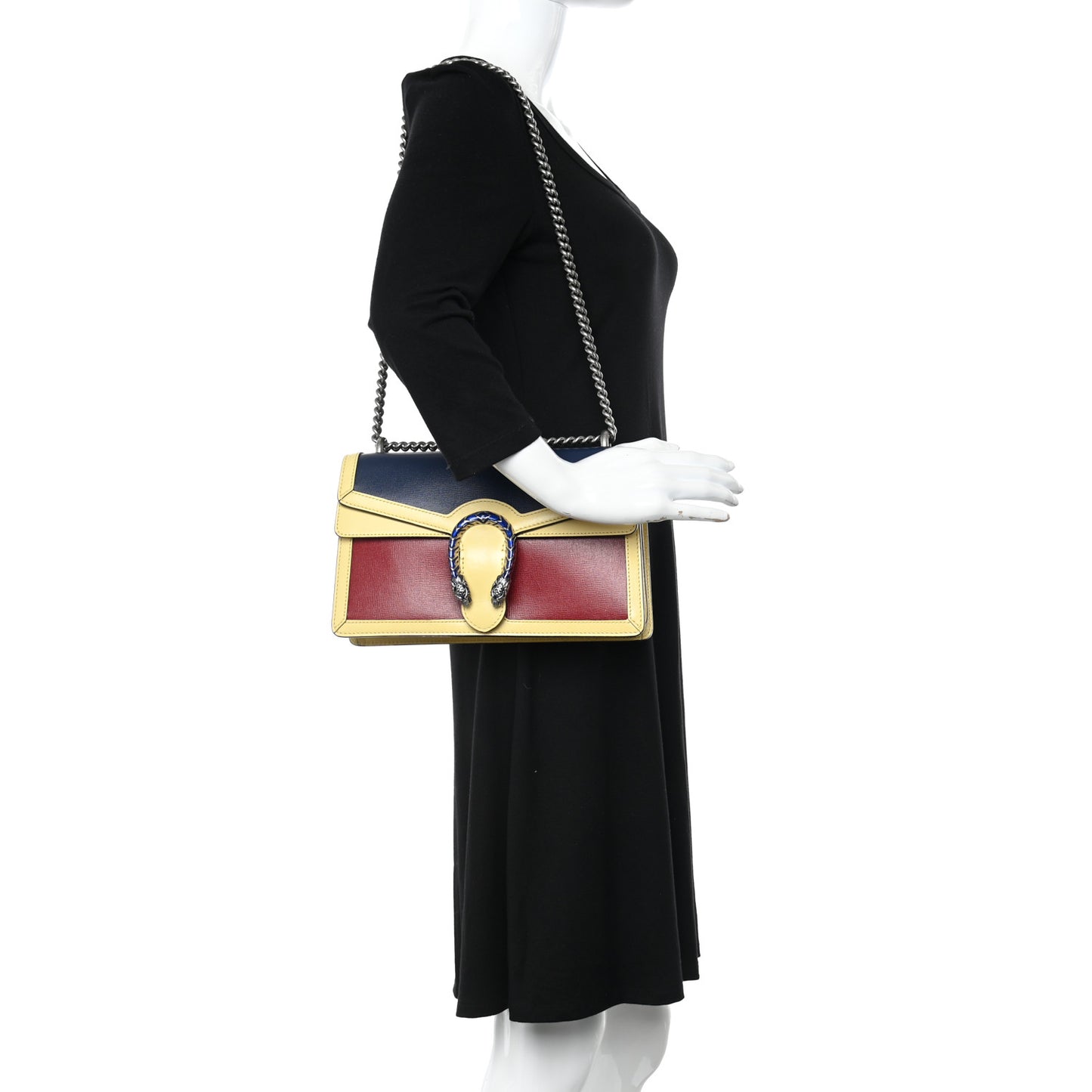Azalea Calfskin Enamel Small Dionysus Shoulder Bag New Cherry Red Blue Agata Butter Electric Blue
