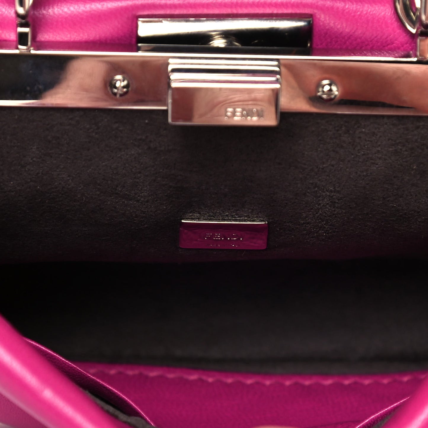 Nappa Micro Peekaboo Iconic Satchel Magenta