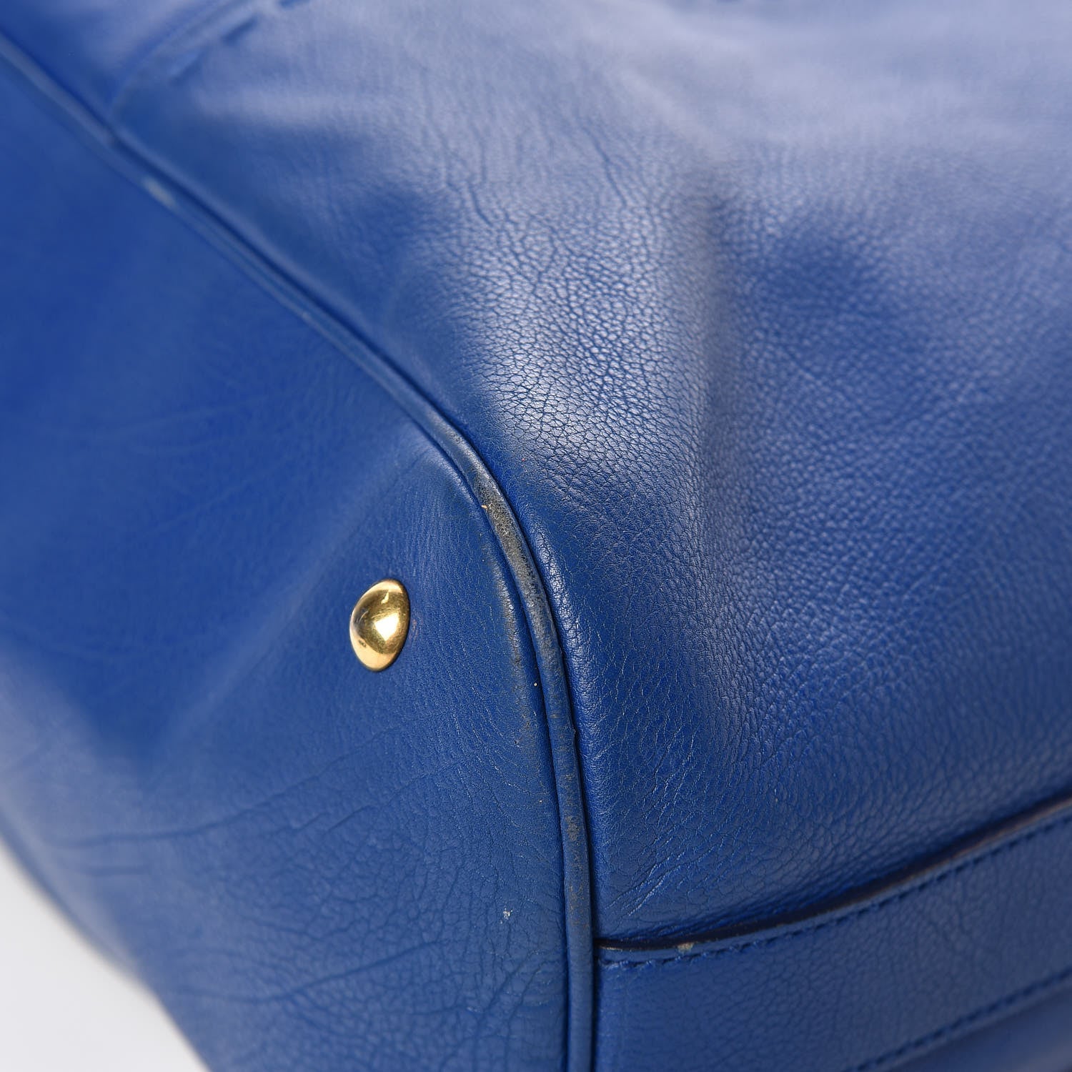 Saint Laurent Calfskin Oversized Muse Blue 8 of 13