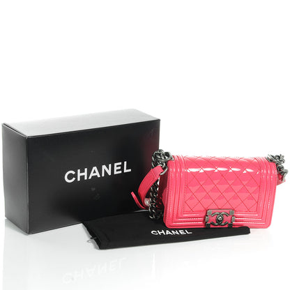 Chanel Patent Small Boy Flap Pink 5 of 8