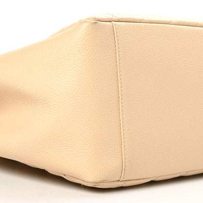 Chanel Caviar Quilted Grand Shopping Tote GST Beige Clair 8 of 9