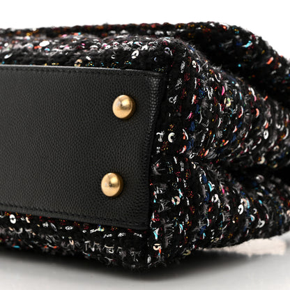 Chanel Tweed Sequin Mini Coco Handle Flap Black 10 of 10