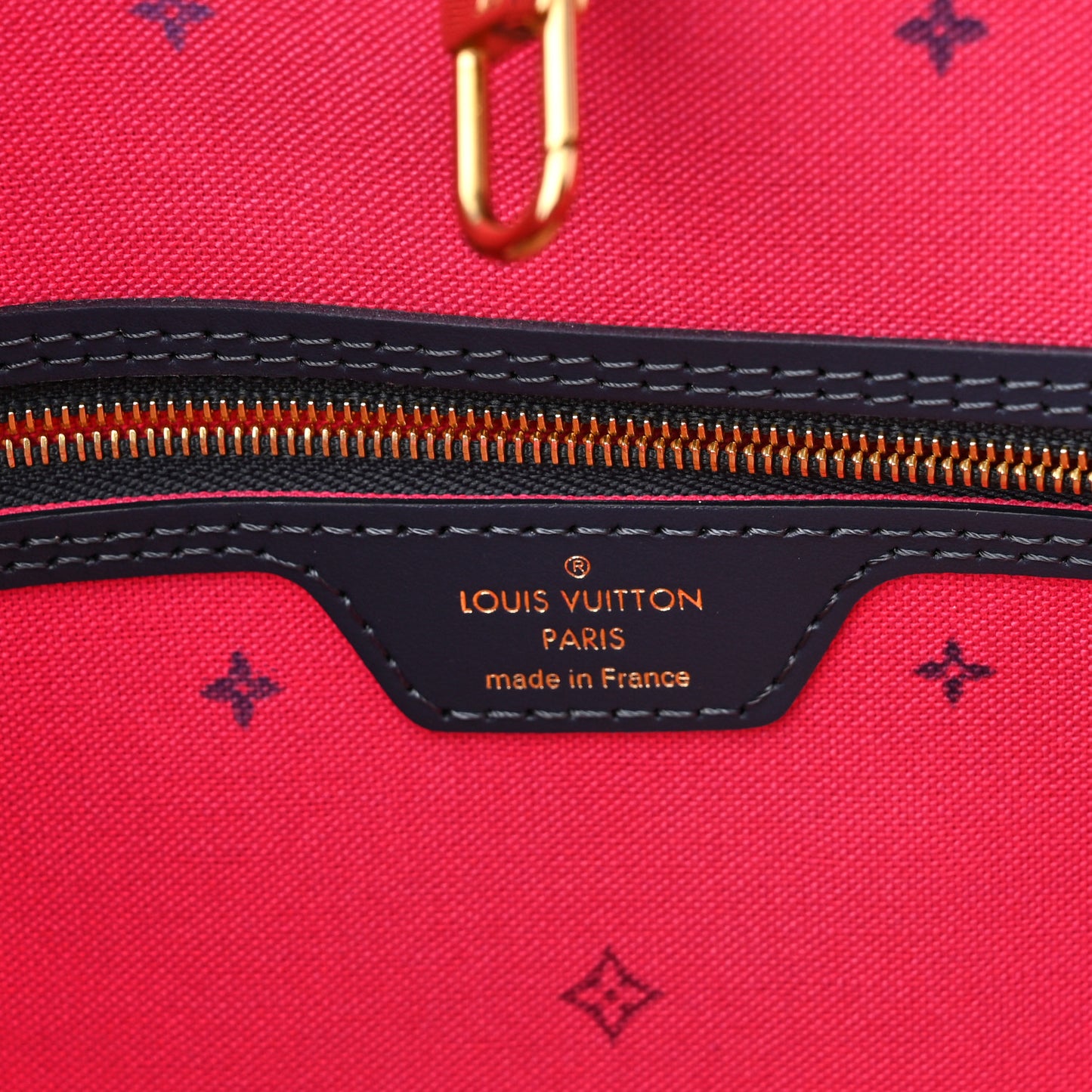 Monogram Giant Spring In The City Neverfull MM Midnight Fuchsia