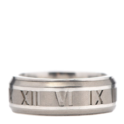 Tiffany Sterling Silver Titanium Atlas Band Ring 61 9.5 4 of 5