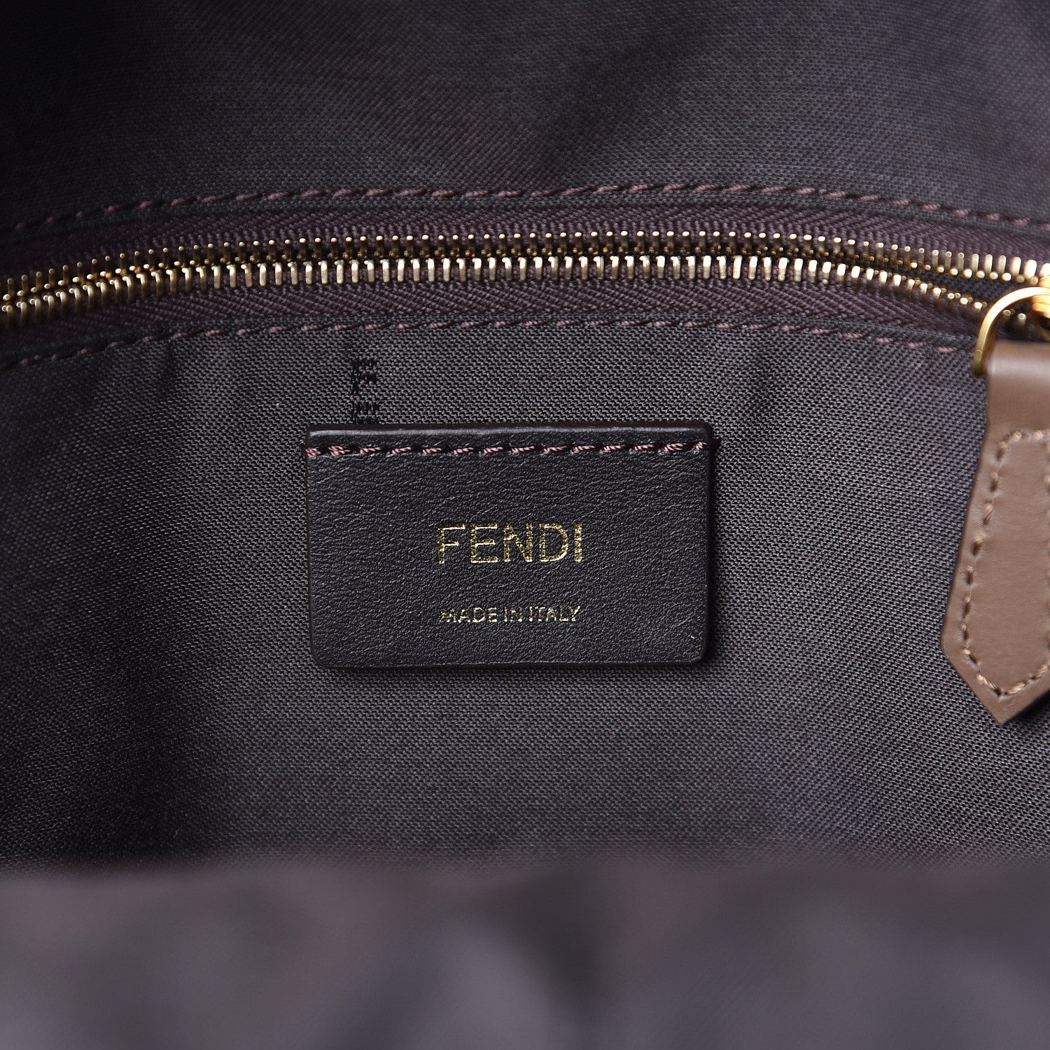 Fendi X FILA Glazed Fabric Vitello Century FF 1974 Mania Mini Backpack Mogano Panna Blueberry 6 of 11