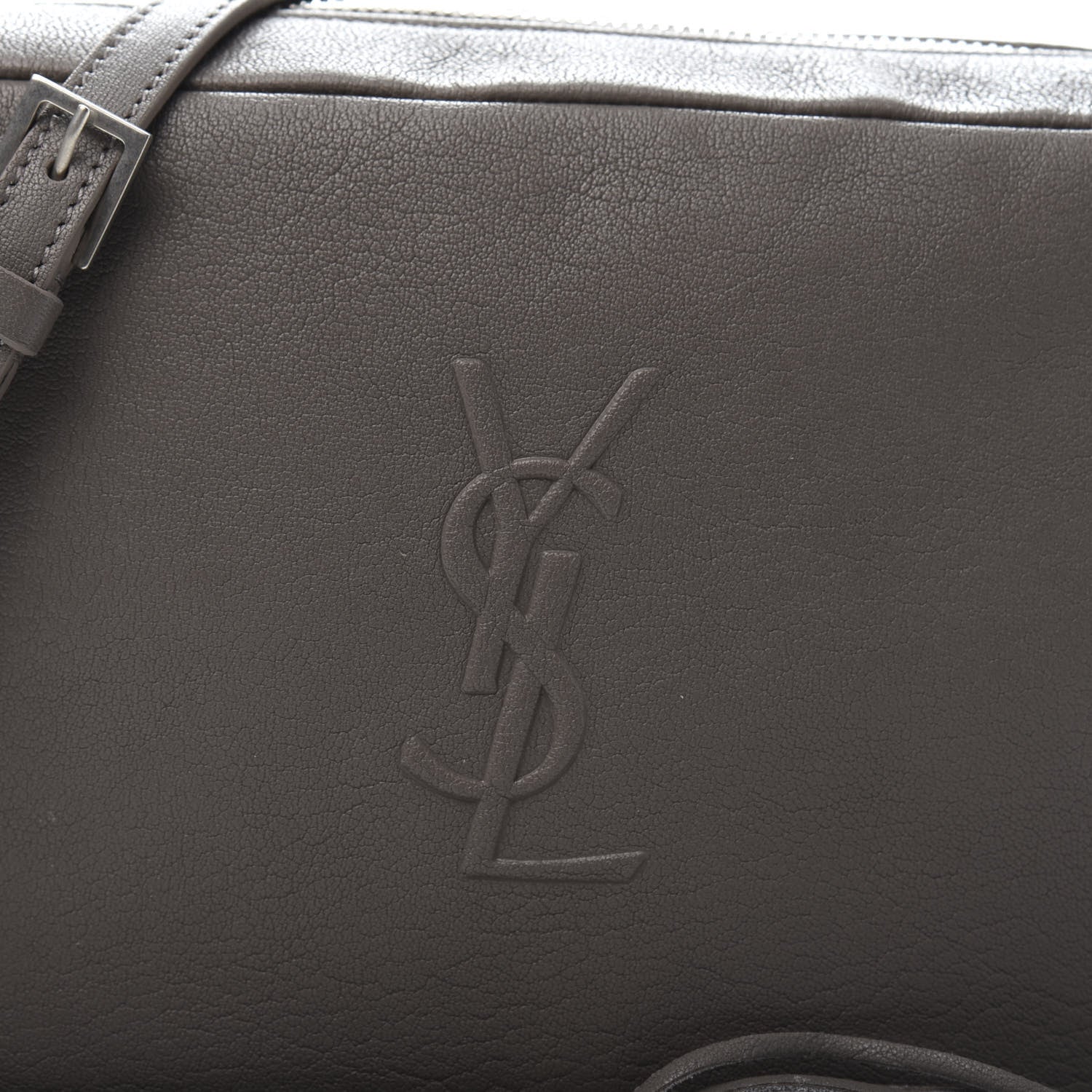 Saint Laurent Lambskin Monogram Small Lou Camera Bag Fog 11 of 11