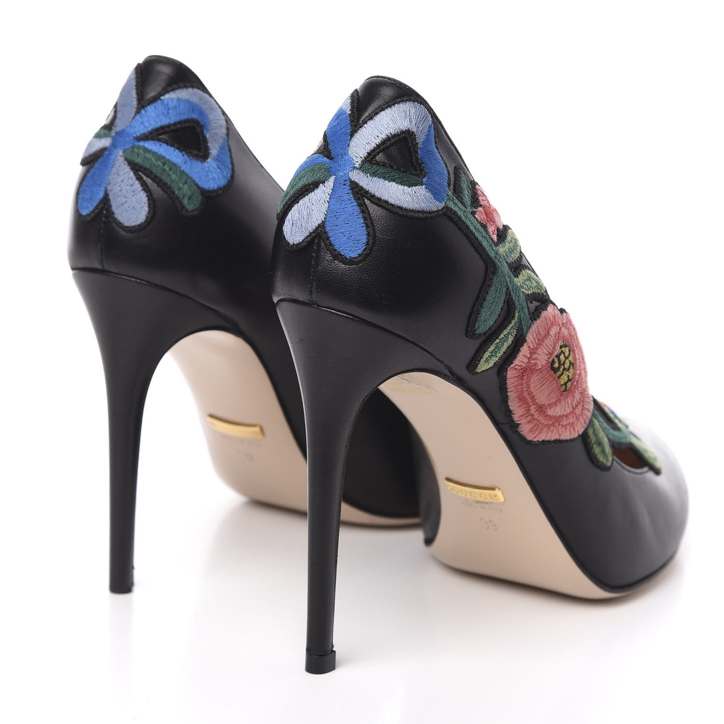 Calfskin Ophelia High Heel Pumps 39 Black