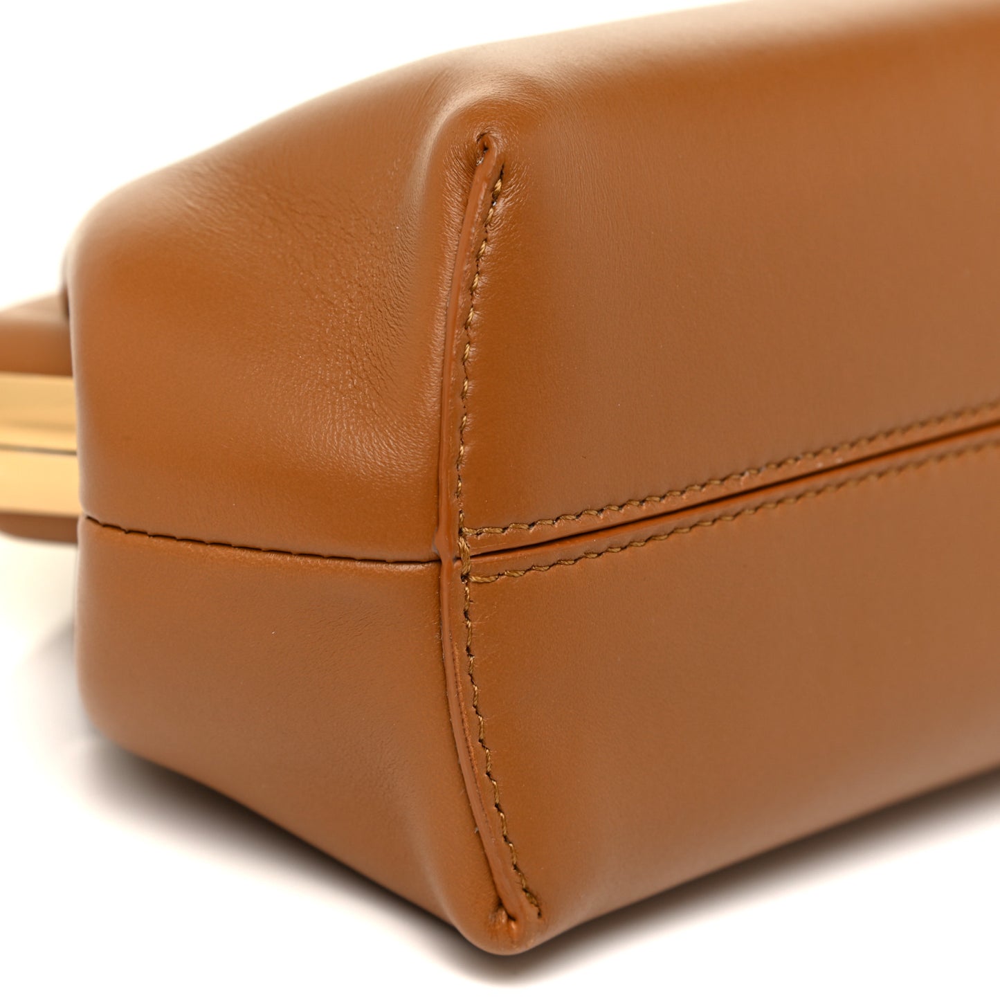 Shiny Nappa Small Fendi First Caramello