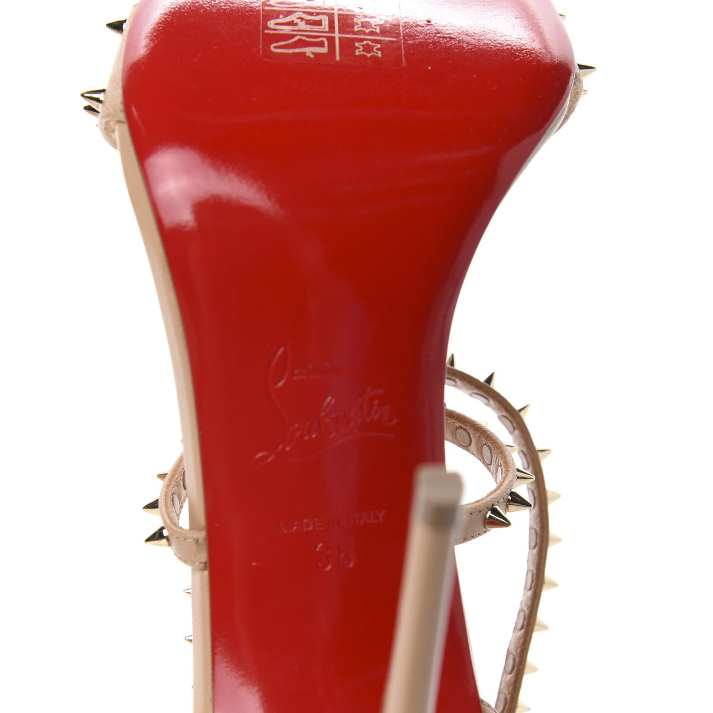 Kid Choca Spikes 100 Sandals 38 Nude Light Gold