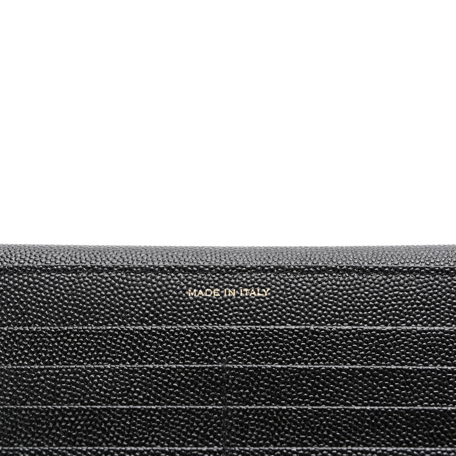 Saint Laurent Grain De Poudre Monogram Uptown Wallet Black 7 of 7