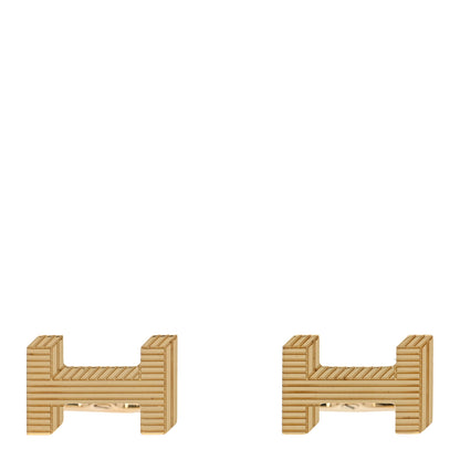 Hermes Metal H Optique Cufflinks Gold 1 of 4