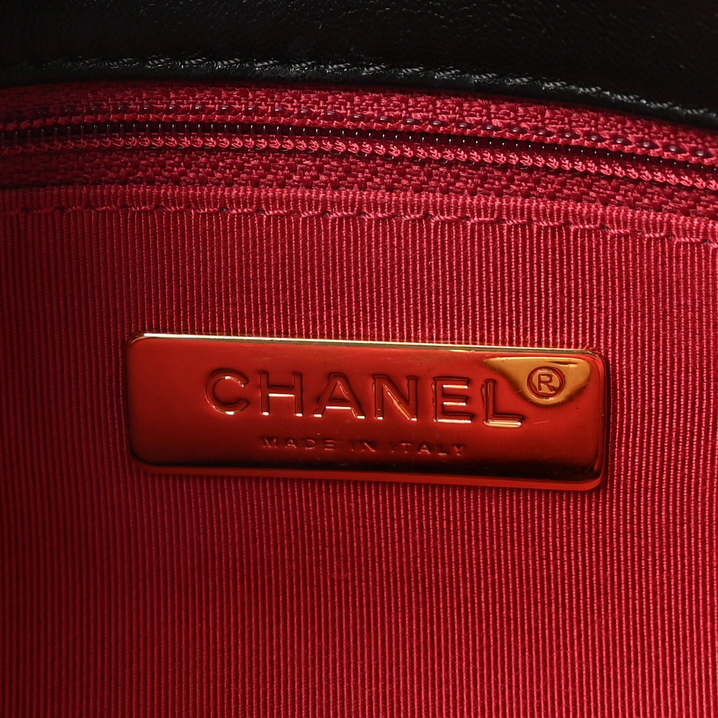 Goatskin Quilted Large Chanel 19 Flap Black