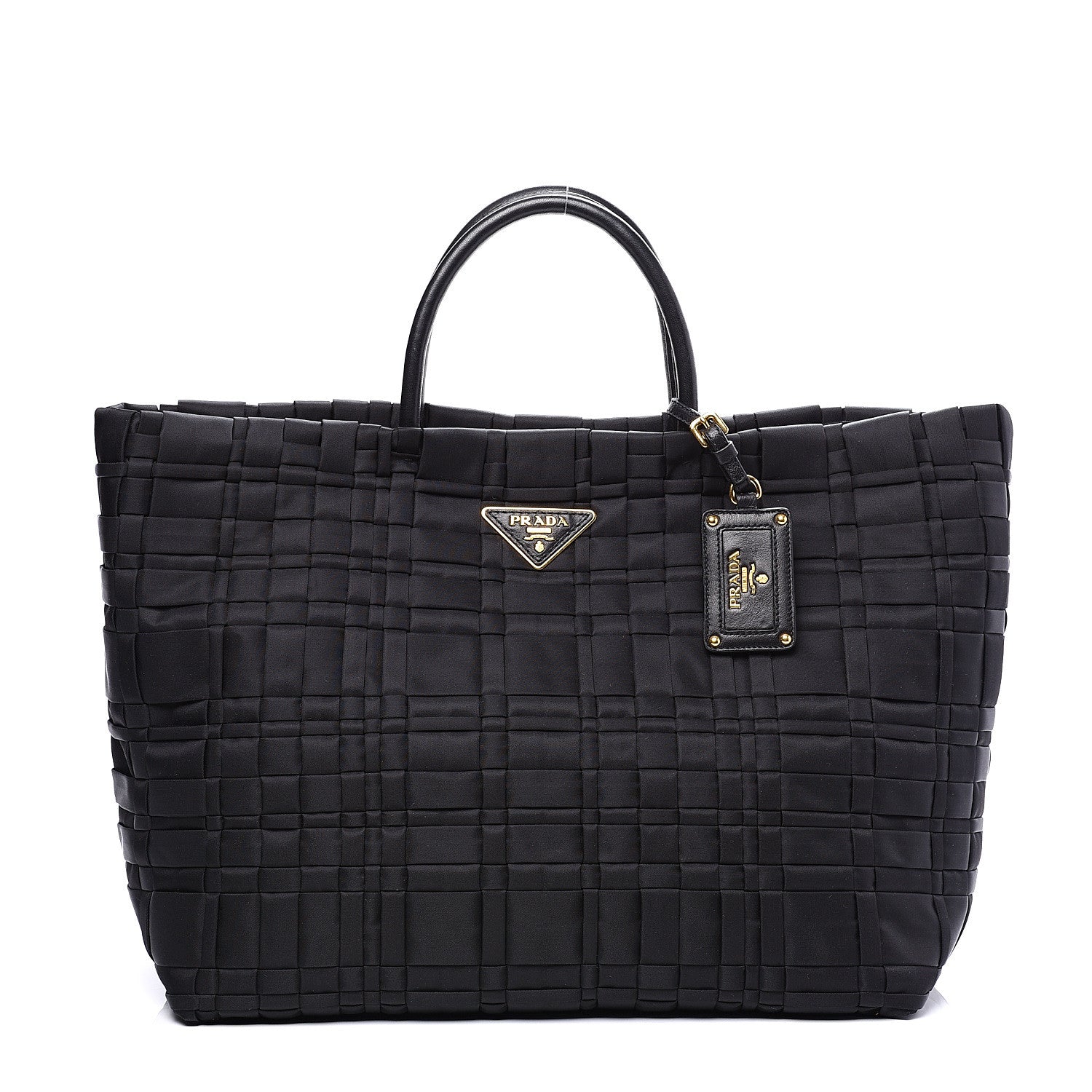 Prada Tessuto Nylon Weave Shopping Tote Black 1 of 10