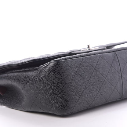 Chanel Caviar Quilted Jumbo Double Flap Black 6 of 12