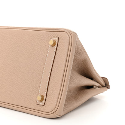 Hermes Taurillon Clemence Birkin 30 Argile 10 of 12