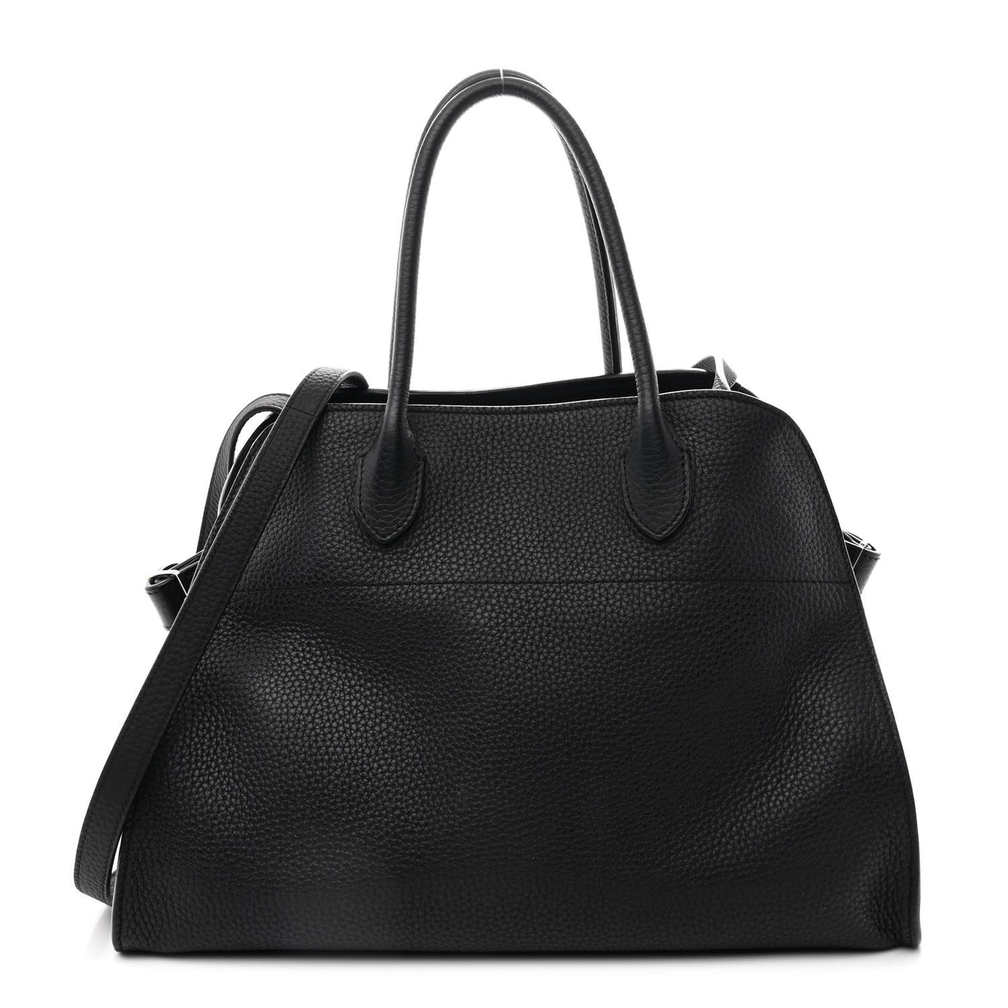 Matte Grained Calfskin Soft Margaux 12 Black