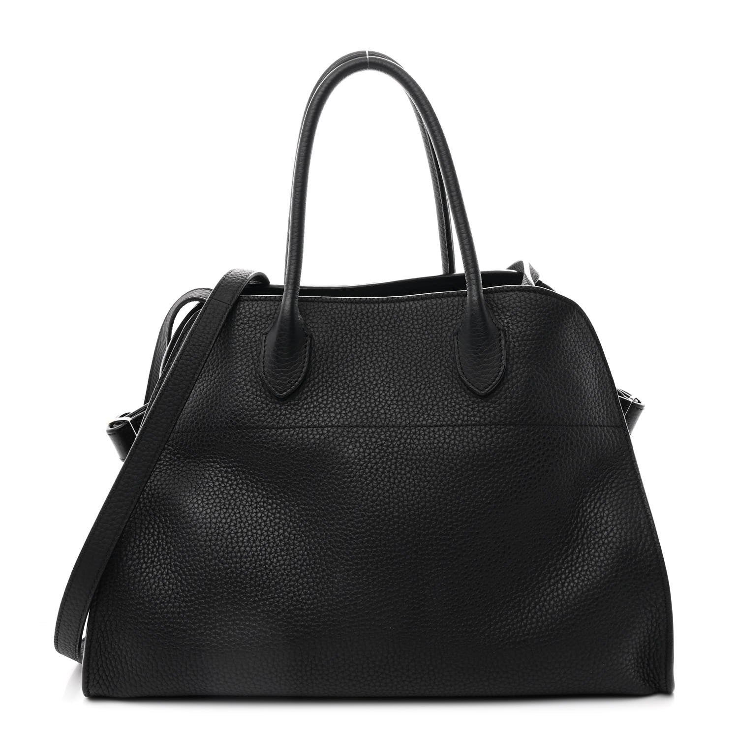 The Row Matte Grained Calfskin Soft Margaux 12 Black 1 of 12