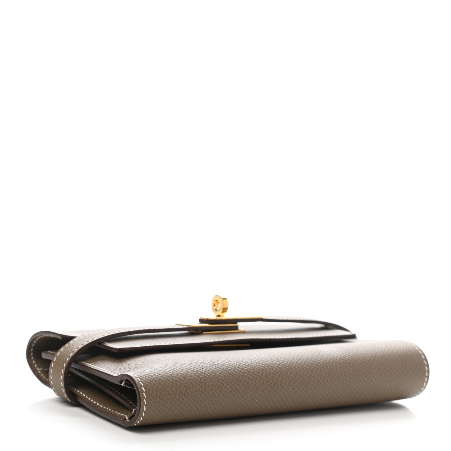 Hermes Epsom Medium Kelly Wallet Etoupe 4 of 10