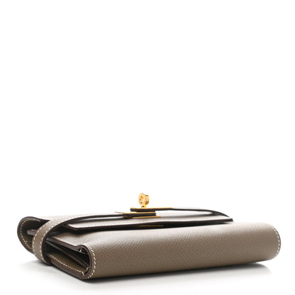 Hermes Epsom Medium Kelly Wallet Etoupe 4 of 10