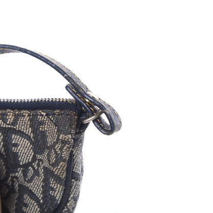 Christian Dior Monogram Mini Saddle Pochette Navy 10 of 13