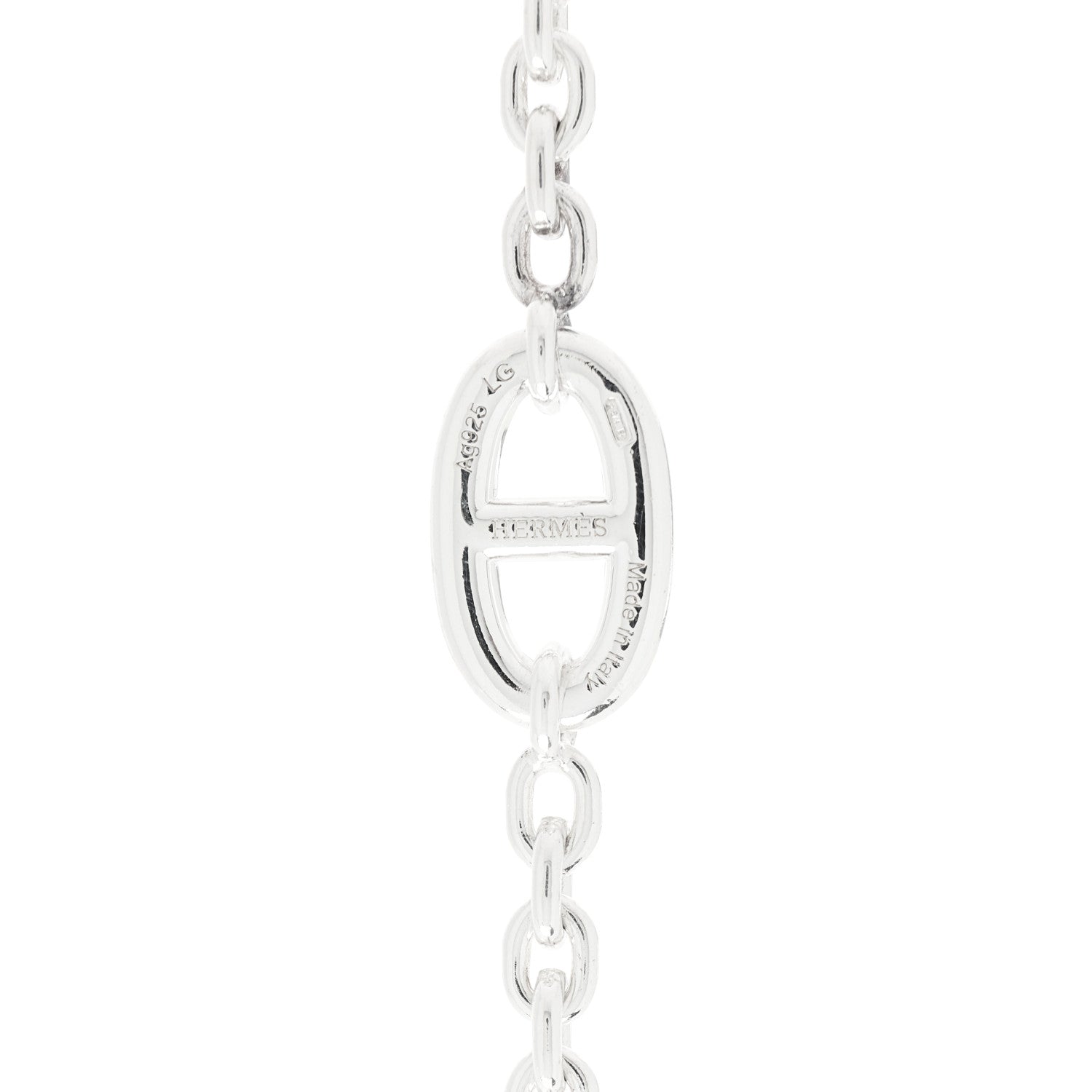 Hermes Sterling Silver Farandole Bracelet LG 3 of 4