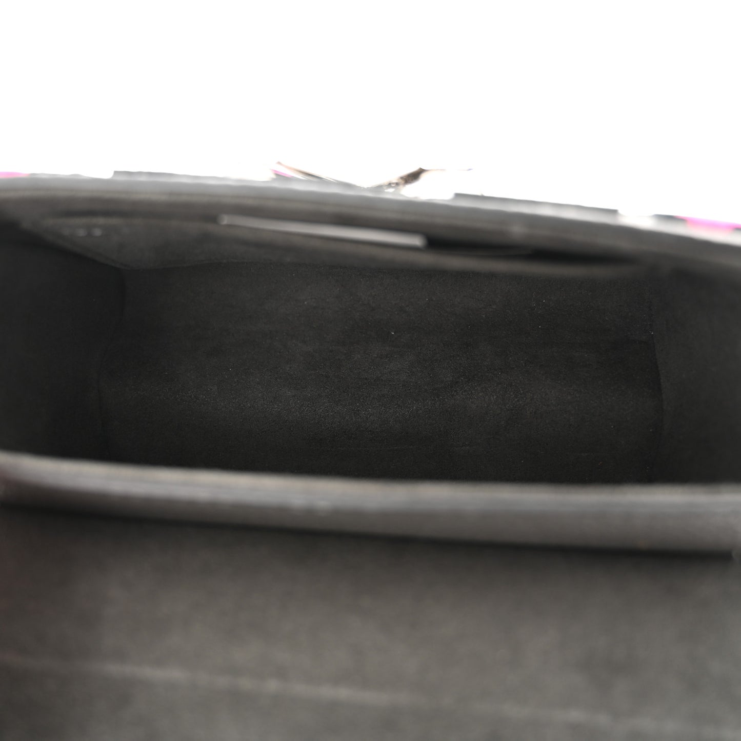 Taurillon Tufted Wild At Heart Twist Shoulder Bag PM Grey