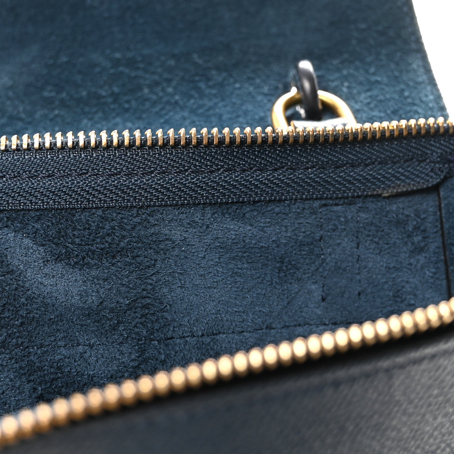 Celine Grained Calfskin Nano Belt Bag Abyss Blue 7 of 10