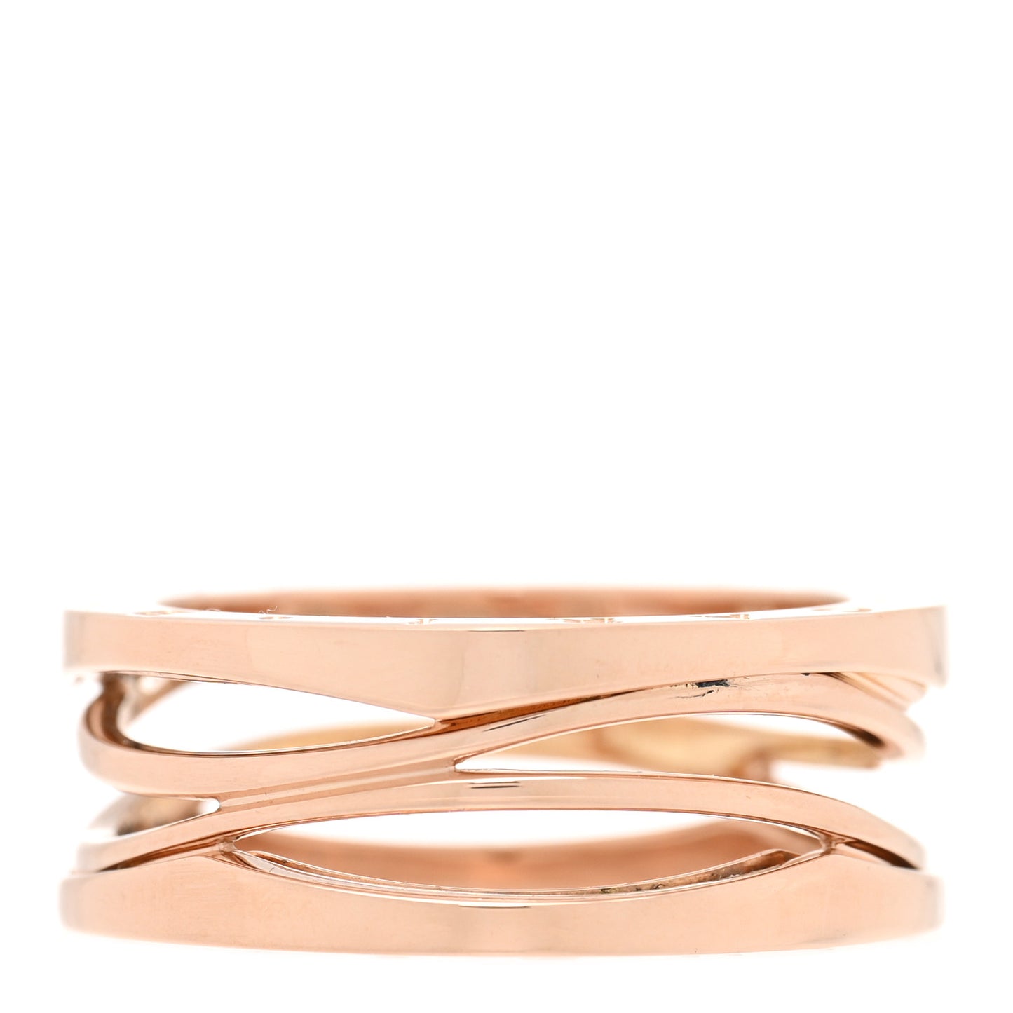 18K Rose Gold B.Zero1 Legend Three-Band Ring 63 10.25