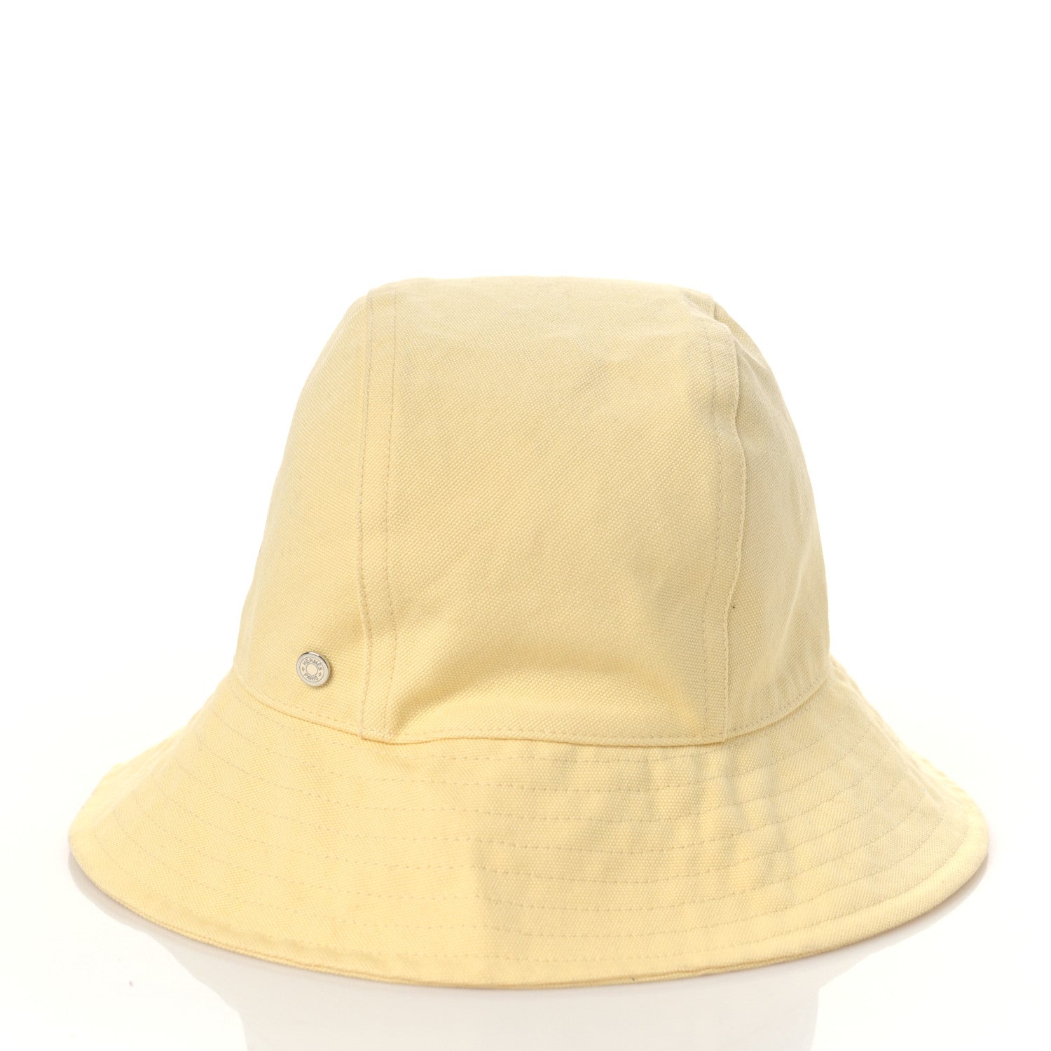 Hermes Cotton Bucket Hat 56 Jaune Sable 2 of 7