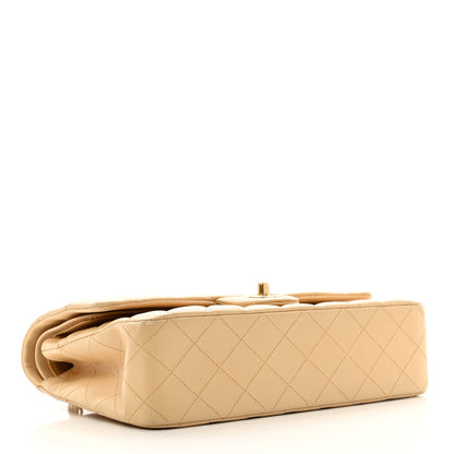 Chanel Lambskin Quilted Medium Double Flap Beige 4 of 12