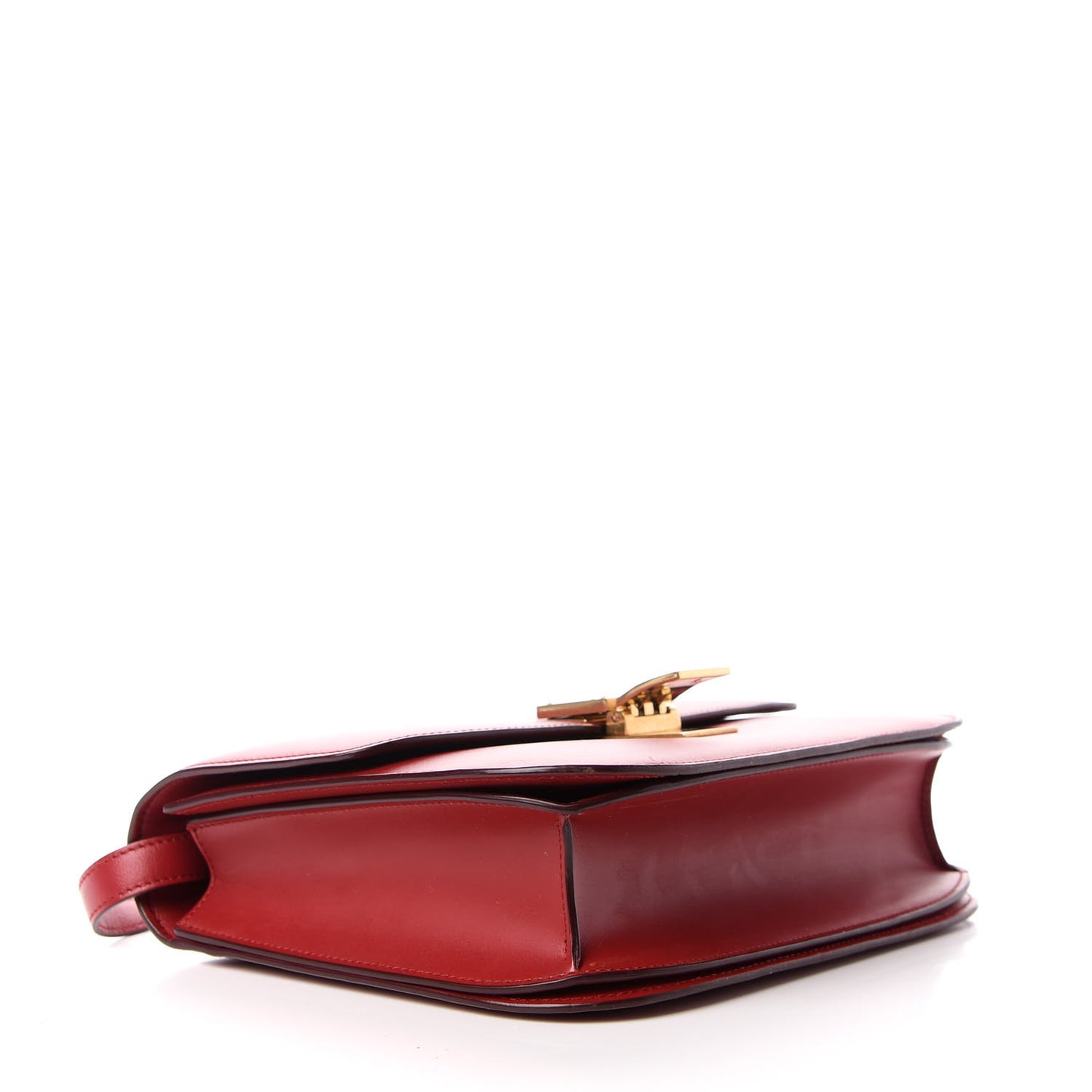 Box Calfskin Medium Classic Box Flap Bag Red
